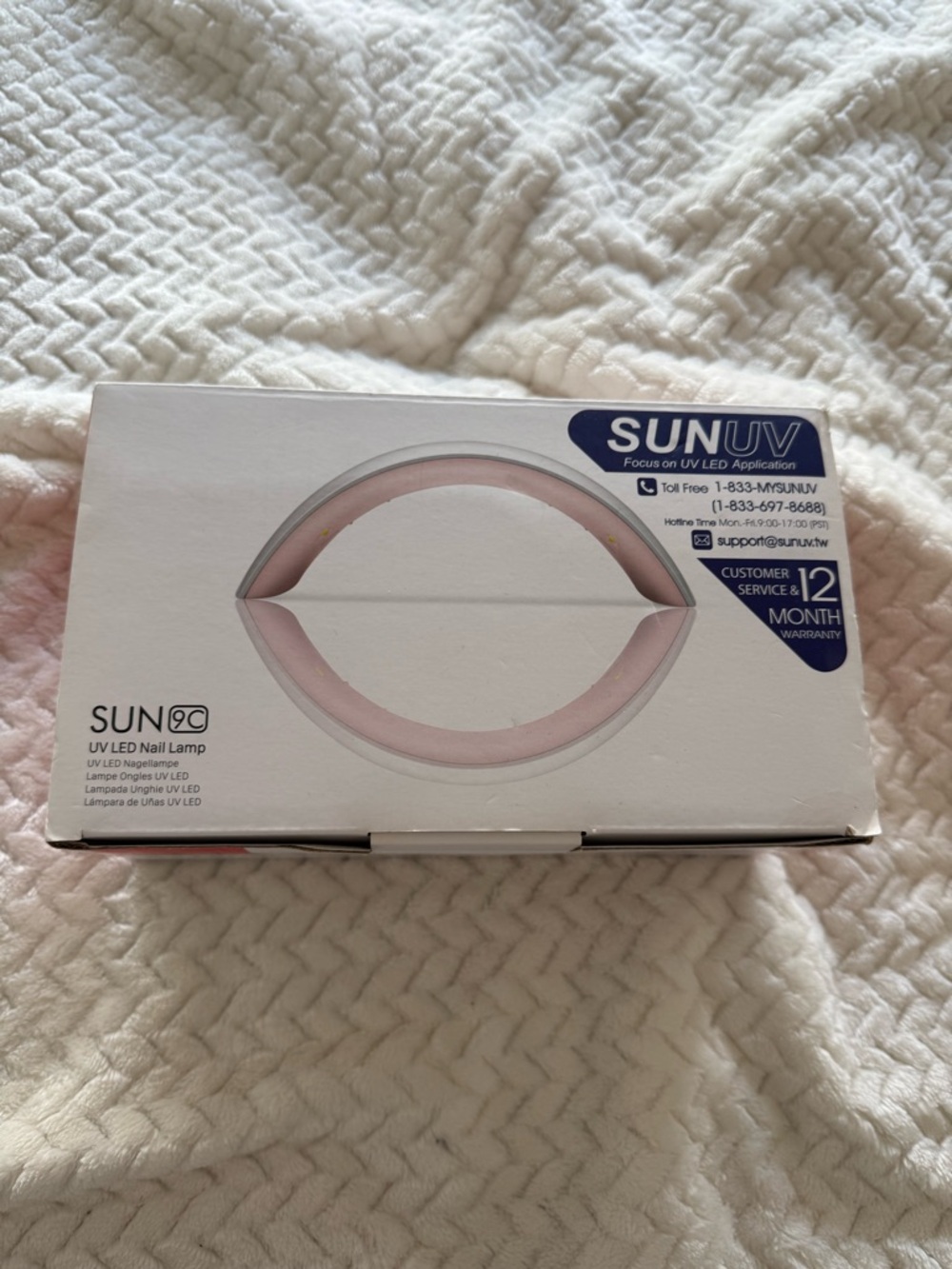 SUNuv UV LED Nail Lamp - Pink/White